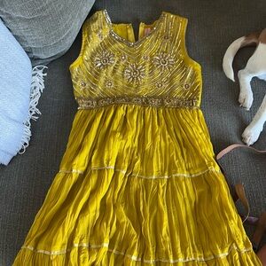 Yellow Beaded dress
